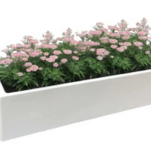 Maceta Jardinera 100x30x30 En Fibra De Vidrio Reforzada Minimalista