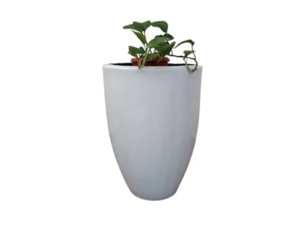 Maceta Bala Cilindrica 60x42 En Fibra De Vidrio Reforzada Minimalista