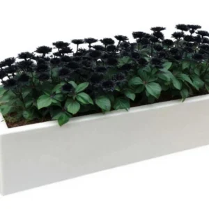 Maceta Jardinera 100x20x20 En Fibra De Vidrio Reforzada Minimalista