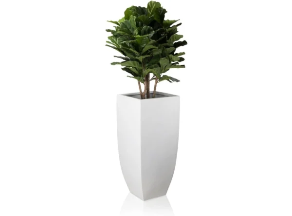 _ Maceta Sonora 70x32 En Fibra De Vidrio Reforzada Minimalista