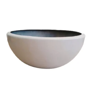 Maceta Tazon / Luna / Charola 30x15 En Fibra De Vidrio Reforzada Minimalista