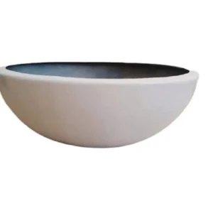 Maceta Tazon / Luna / Charola 90x32 En Fibra De Vidrio Reforzada Minimalista
